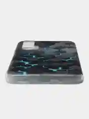 Бирюзовый силиконовый чехол на Huawei Honor 20 Pro / Хонор 20 Pro, рисунком, защита камеры