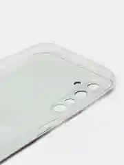 Угольный силиконовый чехол на Realme 6 Pro / Реалми 6 Про прозрачный, с рисунком, защита камеры