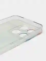 Ледяной силиконовый чехол на Honor X8A / Хонор X8A прозрачный, с рисунком, защита камеры