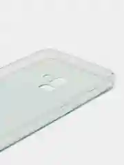 Светло-синий чехол на Samsung Galaxy A8 Plus 2018 / Самсунг A8 Plus с рисунком, защита камеры