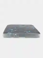 Бирюзовый силиконовый чехол на Samsung Galaxy A5 2017 / Самсунг A5 2017 с рисунком, защита камеры