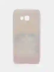 Желтый силиконовый чехол на Samsung Galaxy A5 2017 / Самсунг A5 2017 с рисунком, защита камеры