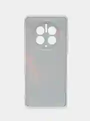 Красный силиконовый чехол на Huawei Mate 50 Pro / Хуавей Мате 50 Про, с рисунком, защита камеры
