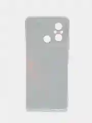 Красный силиконовый чехол на Xiaomi Redmi 12C/Poco C55 / Редми 12C/Поко C55 прозрачный, с рисунком