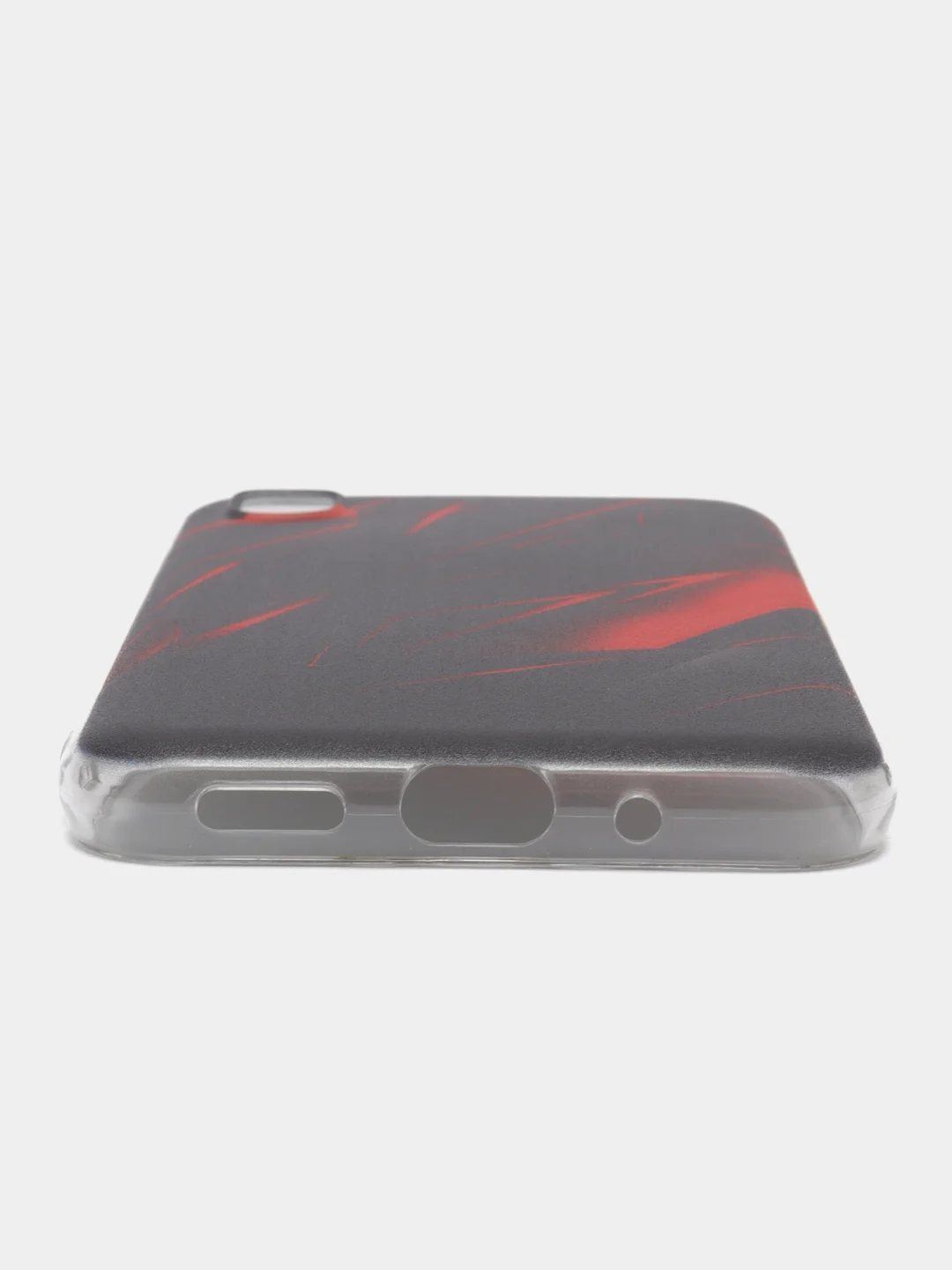 Красный чехол на Huawei Honor 8S/Huawei Y5 2019 / Хуавей Y5 2019/Хонор 8S прозрачный, с рисунком