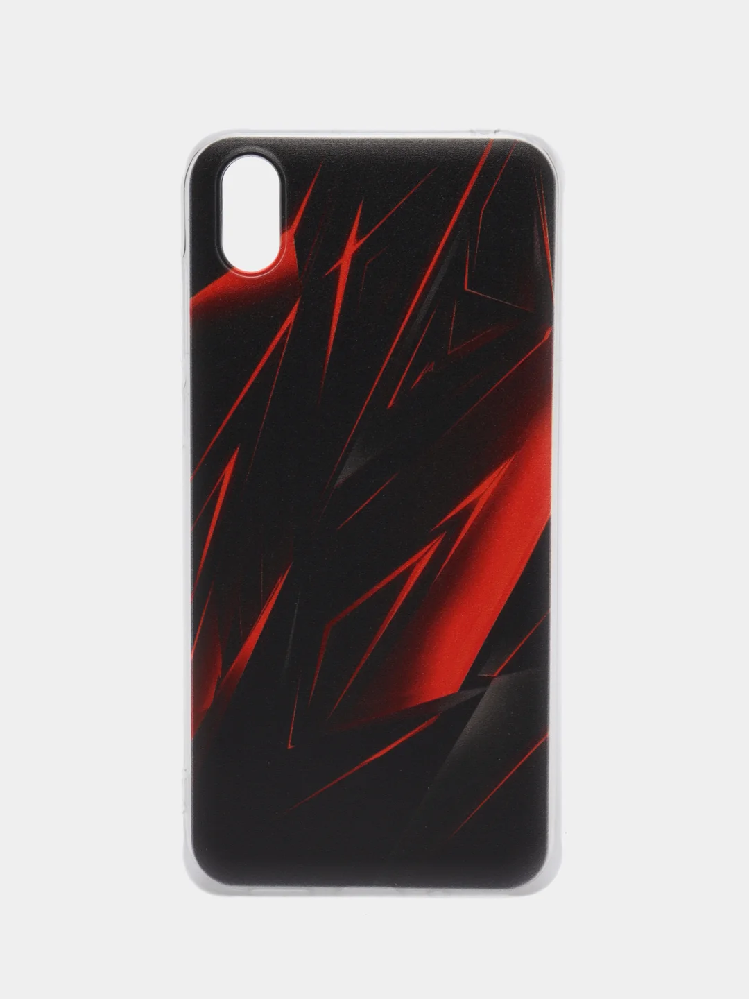 Красный чехол на Huawei Honor 8S/Huawei Y5 2019 / Хуавей Y5 2019/Хонор 8S прозрачный, с рисунком