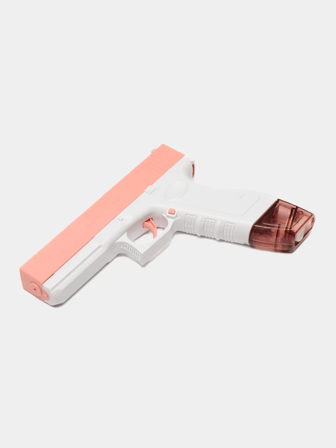 Розовый водный пистолет детский GLOCK WATER GUN электрический на аккумуляторе / Детский пистолет