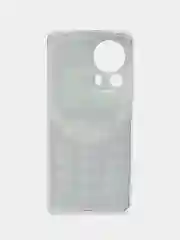 Угольный силиконовый чехол на Xiaomi 13 Lite / Сяоми 13 Лайт прозрачный, с рисунком, защита камеры