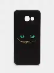 Черный силиконовый чехол на Samsung Galaxy A5 2017 / Самсунг A5 2017 с рисунком, защита камеры