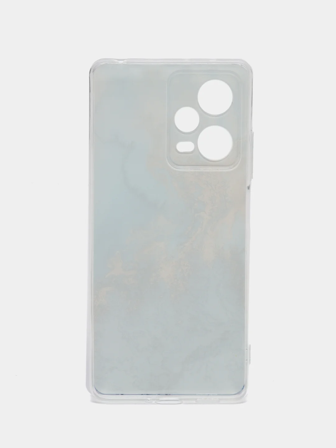 Голубой чехол на Xiaomi Redmi Note 12 Pro / Сяоми Редми Нот 12 Про прозрачный, с рисунком