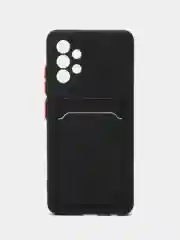Зеленый силиконовый чехол для Samsung Galaxy A32 4G (Самсунг Галакси А32 4 джи), прозрачный