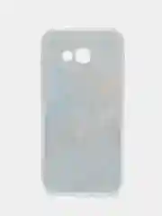 Голубой силиконовый чехол на Samsung Galaxy A5 2017 / Самсунг A5 2017 с рисунком, защита камеры
