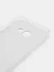 Голубой силиконовый чехол на Samsung Galaxy A5 2017 / Самсунг A5 2017 с рисунком, защита камеры