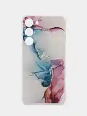 Ледяной чехол на Samsung Galaxy S23 Plus 5G / Самсунг S23 Плюс 5G с рисунком, защита камеры