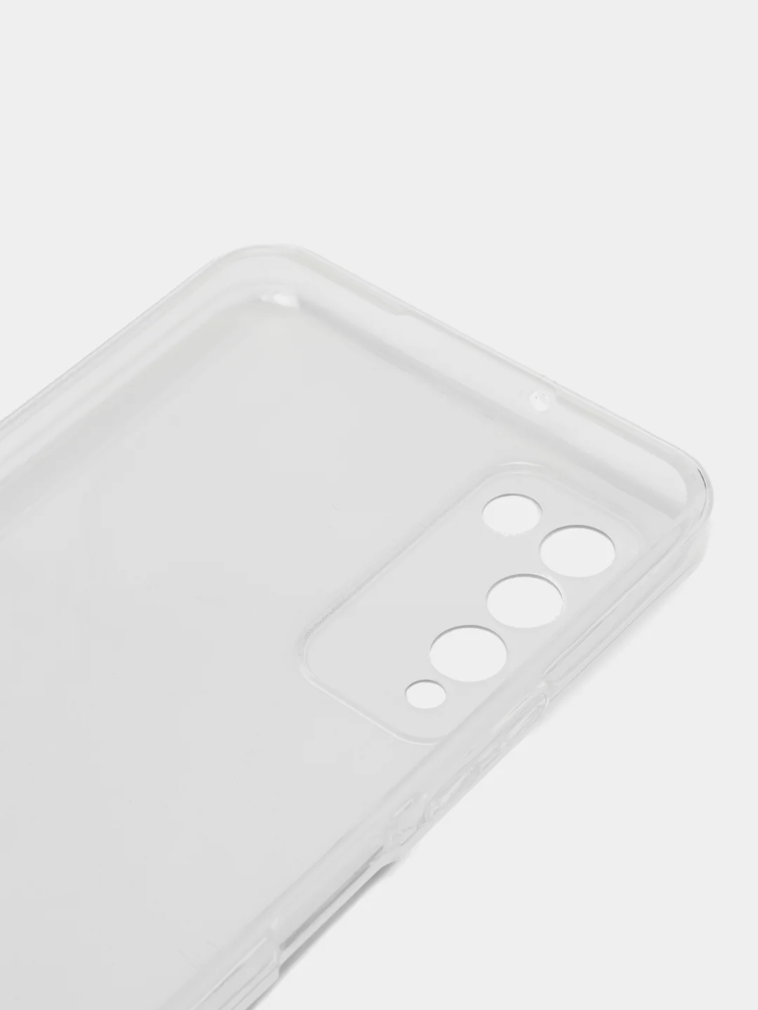 Светло-синий силиконовый чехол на Honor 10X Lite / Хонор 10Х Лайт с рисунком, защита камеры