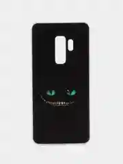 Черный силиконовый чехол на Samsung Galaxy S9 Plus / Самсунг S9 Plus с рисунком, защита камеры