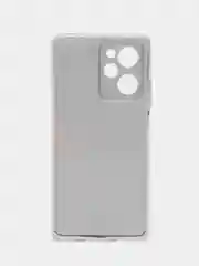 Красный чехол на Xiaomi Poco X5 Pro 5G / Поко Х5 Про 5G прозрачный, с рисунком, защита камеры