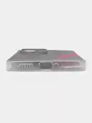 Красный чехол на Xiaomi Poco X5 Pro 5G / Поко Х5 Про 5G прозрачный, с рисунком, защита камеры