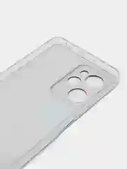 Красный чехол на Xiaomi Poco X5 Pro 5G / Поко Х5 Про 5G прозрачный, с рисунком, защита камеры
