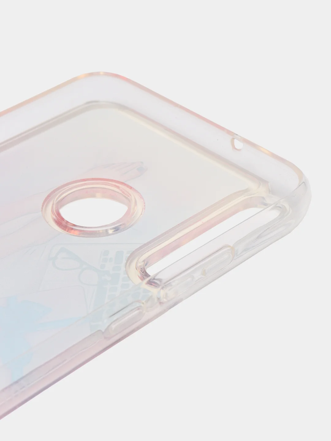 Тёмно-розовый чехол силиконовый на cмартфон Huawei P40 Lite