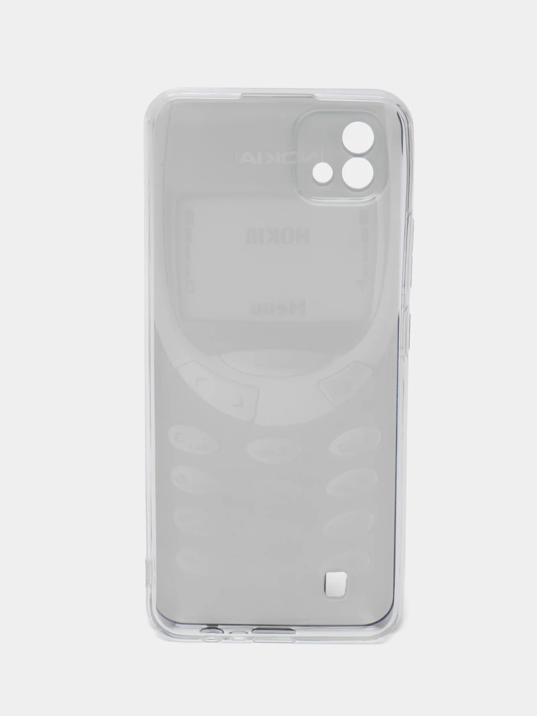 Угольный силиконовый чехол на Oppo Realme C11 2021 / Реалми С11 2021 с рисунком, защита камеры