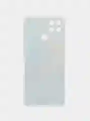 Голубой силиконовый чехол на Realme Narzo 50A / Реалми Нарзо 50А с рисунком, защита камеры