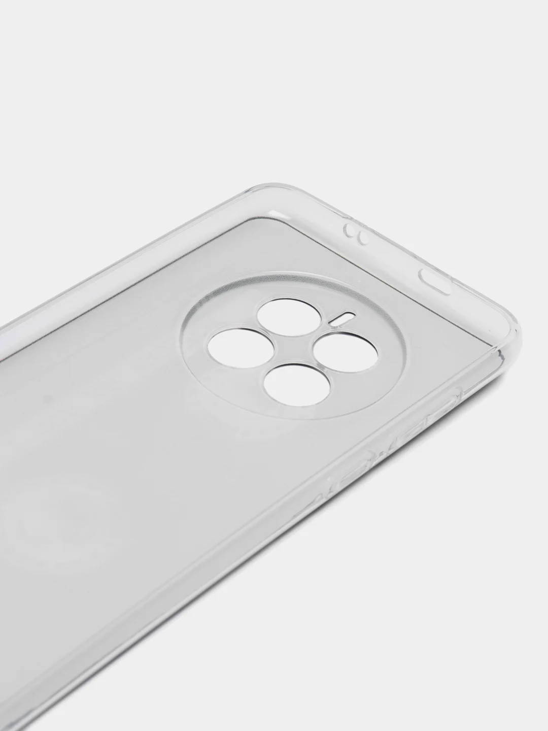 Хром силиконовый чехол на Huawei Mate 50/Хуавей Мате 50, прозрачный, с рисунком, защита камеры