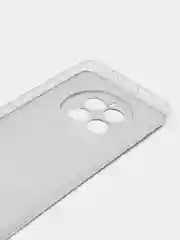 Хром силиконовый чехол на Huawei Mate 50/Хуавей Мате 50, прозрачный, с рисунком, защита камеры