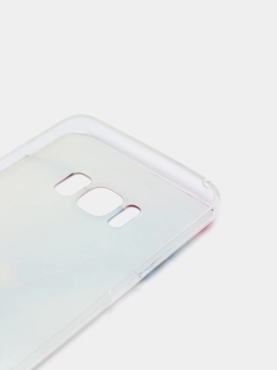 Ледяной силиконовый чехол на Samsung Galaxy S8 / Самсунг S8 прозрачный, с рисунком, защита камеры