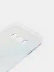 Ледяной силиконовый чехол на Samsung Galaxy S8 / Самсунг S8 прозрачный, с рисунком, защита камеры