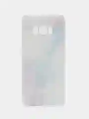 Ледяной силиконовый чехол на Samsung Galaxy S8 / Самсунг S8 прозрачный, с рисунком, защита камеры