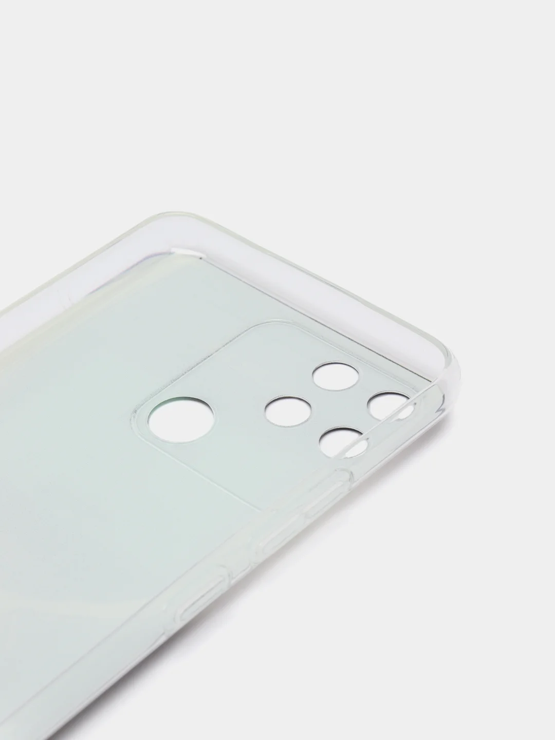 Угольный силиконовый чехол на Realme Narzo 50A / Реалми Нарзо 50А с рисунком, защита камеры