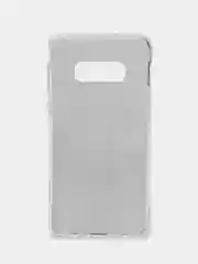 Голубой силиконовый чехол на Samsung Galaxy S10E / Самсунг S10E с рисунком, защита камеры