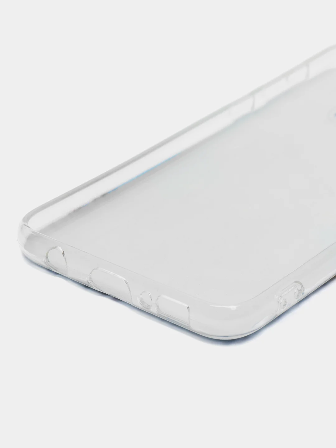 Голубой силиконовый чехол на Samsung Galaxy S10E / Самсунг S10E с рисунком, защита камеры