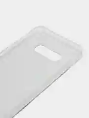 Голубой силиконовый чехол на Samsung Galaxy S10E / Самсунг S10E с рисунком, защита камеры
