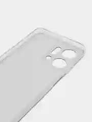 Бирюзовый силиконовый чехол на Honor X7A / Хонор X7A прозрачный, с рисунком, защита камеры