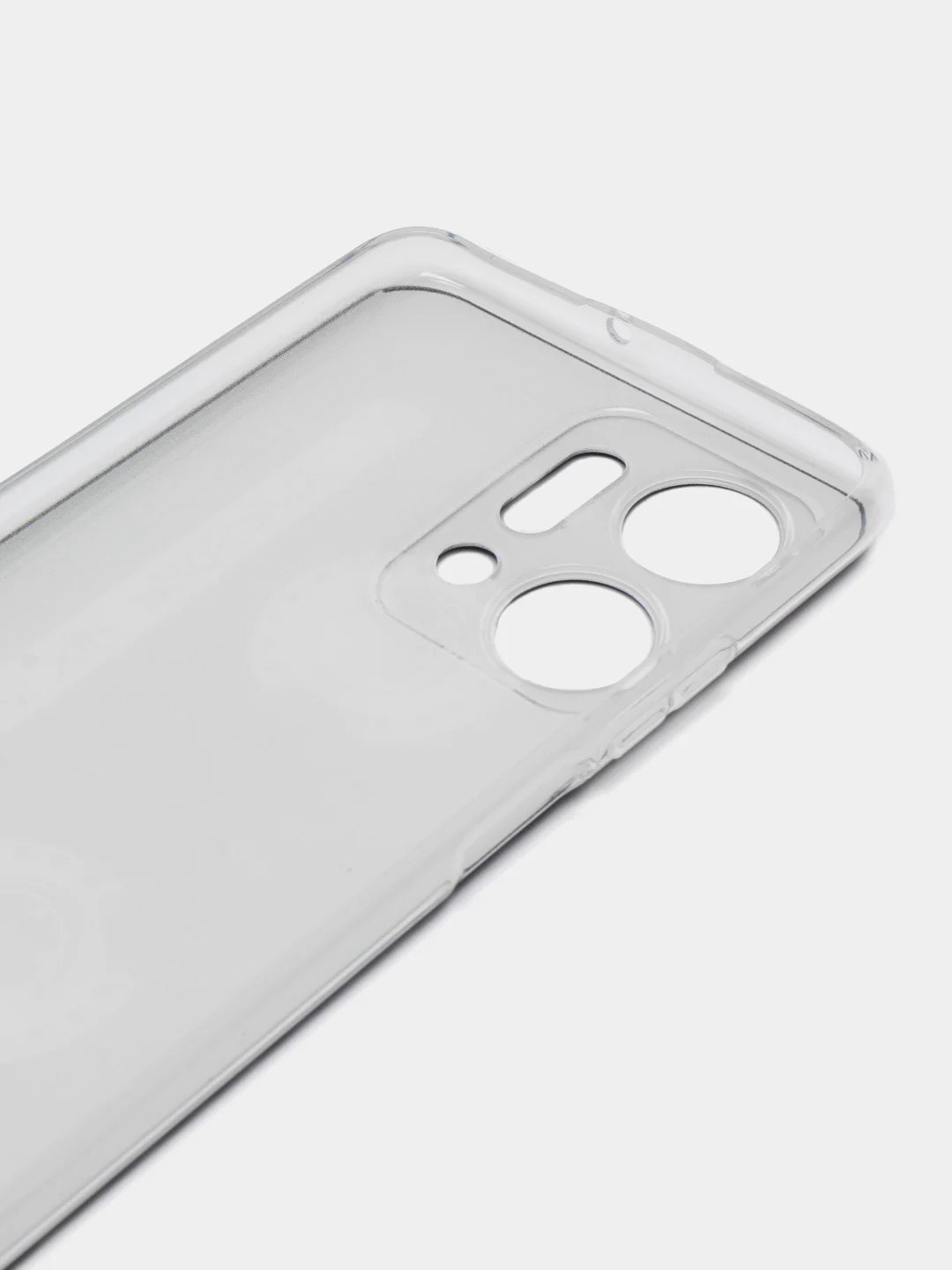 Хром силиконовый чехол на Honor X7A / Хонор X7A прозрачный, с рисунком, защита камеры