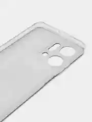Хром силиконовый чехол на Honor X7A / Хонор X7A прозрачный, с рисунком, защита камеры