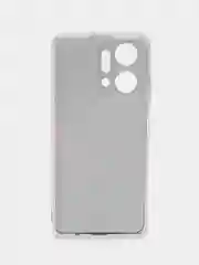 Красный силиконовый чехол на Honor X7A / Хонор X7A прозрачный, с рисунком, защита камеры