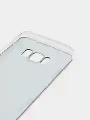 Черный силиконовый чехол на Samsung Galaxy S8 / Самсунг S8 прозрачный, с рисунком, защита камеры