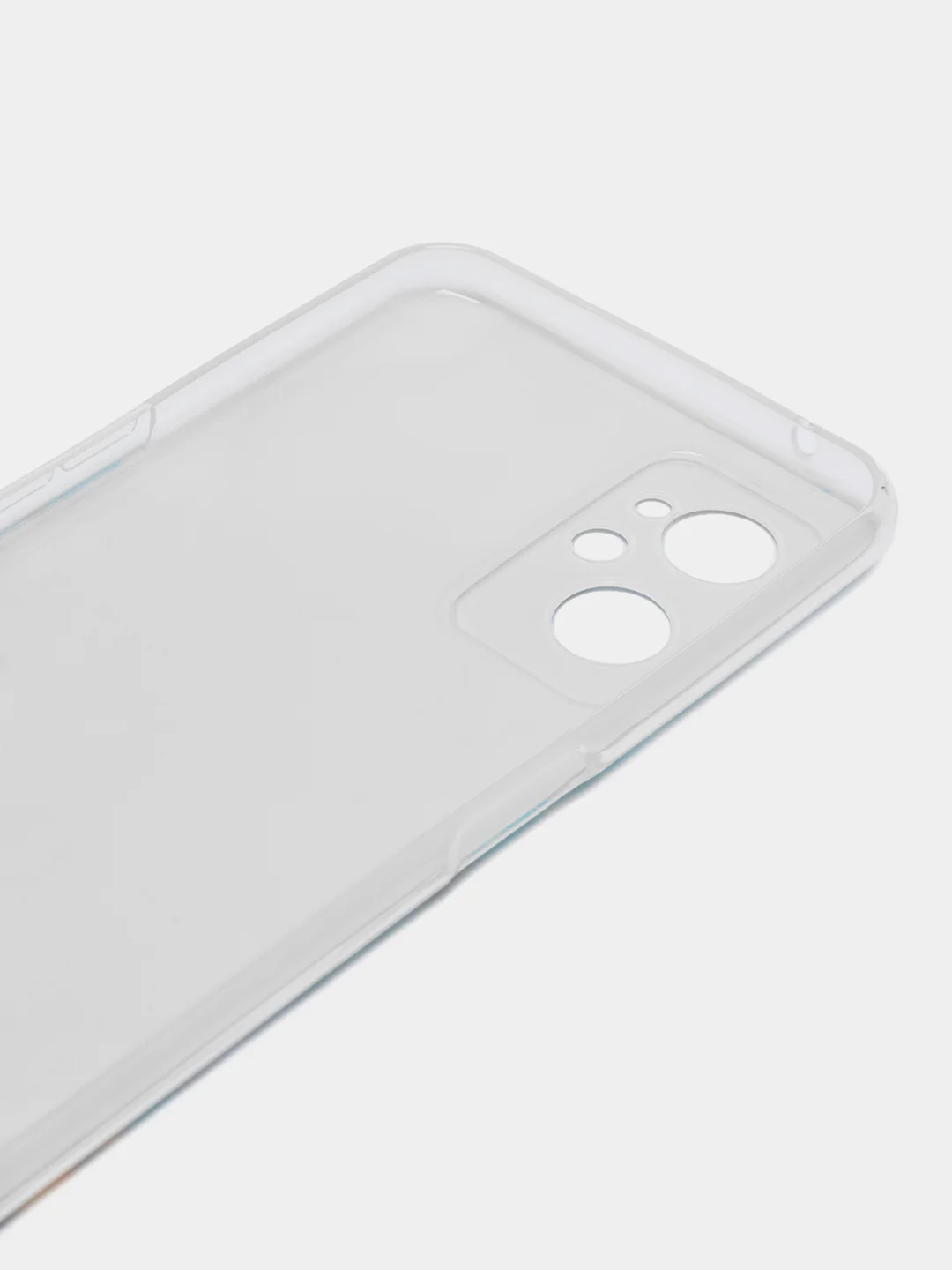 Светло-синий чехол на Realme 9i/Oppo A96 4G / Реалми 9i/Оппо А96 4G с рисунком, защита камеры
