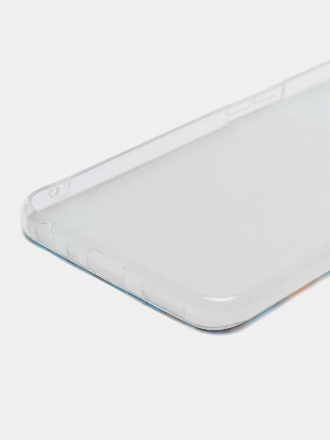 Светло-синий чехол на Realme 9i/Oppo A96 4G / Реалми 9i/Оппо А96 4G с рисунком, защита камеры