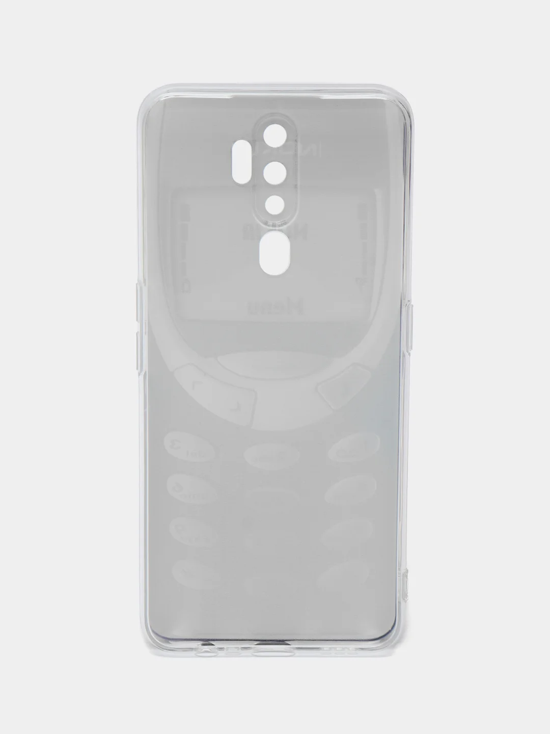 Угольный силиконовый чехол на Oppo A5 2020/Оппо A5/A9 2020, прозрачный, с рисунком, защита камеры