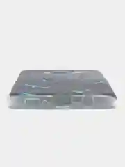 Бирюзовый силиконовый чехол на Samsung Galaxy S8 / Самсунг S8 прозрачный, с рисунком, защита камеры