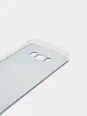 Тёмно-коричневый силиконовый чехол на Samsung Galaxy S8 / Самсунг S8 прозрачный, с рисунком, защита камеры