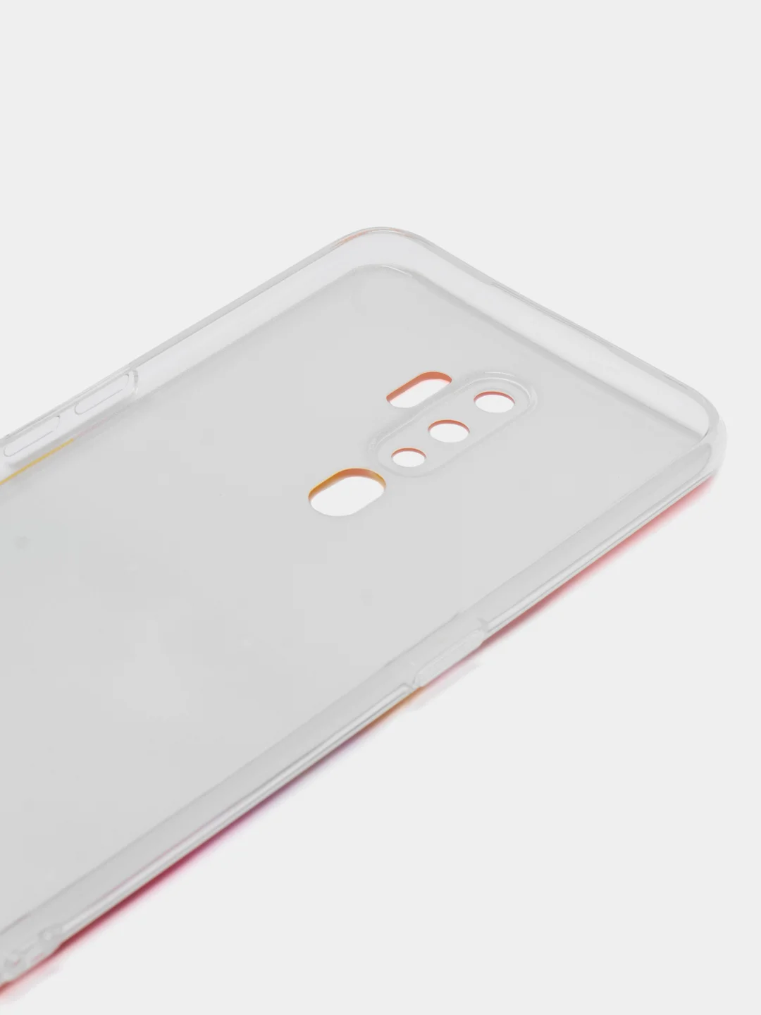 Желтый силиконовый чехол на Oppo A5 2020/Оппо A5/A9 2020, прозрачный, с рисунком, защита камеры
