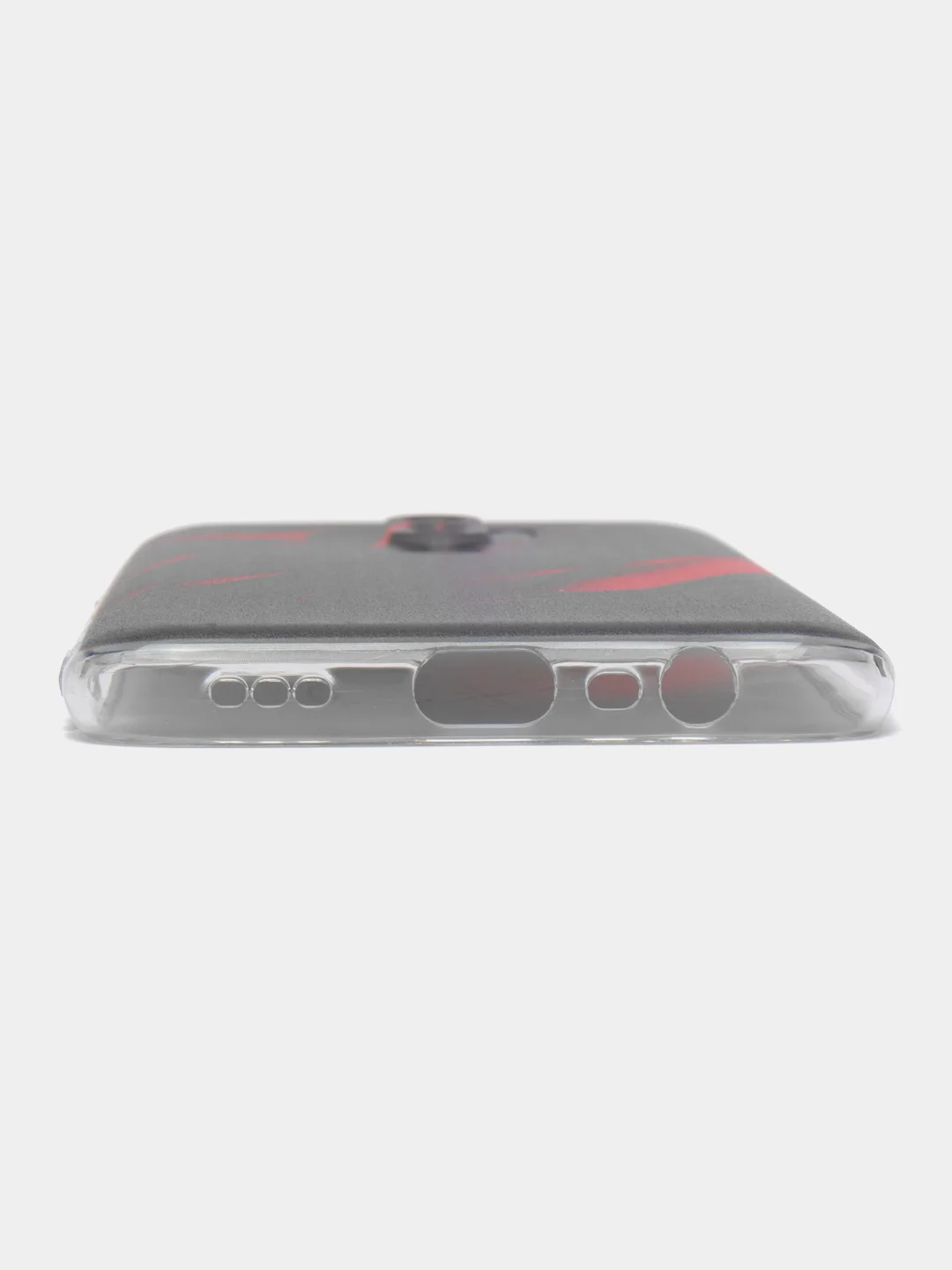 Красный силиконовый чехол на Oppo A5 2020/Оппо A5/A9 2020, прозрачный, с рисунком, защита камеры