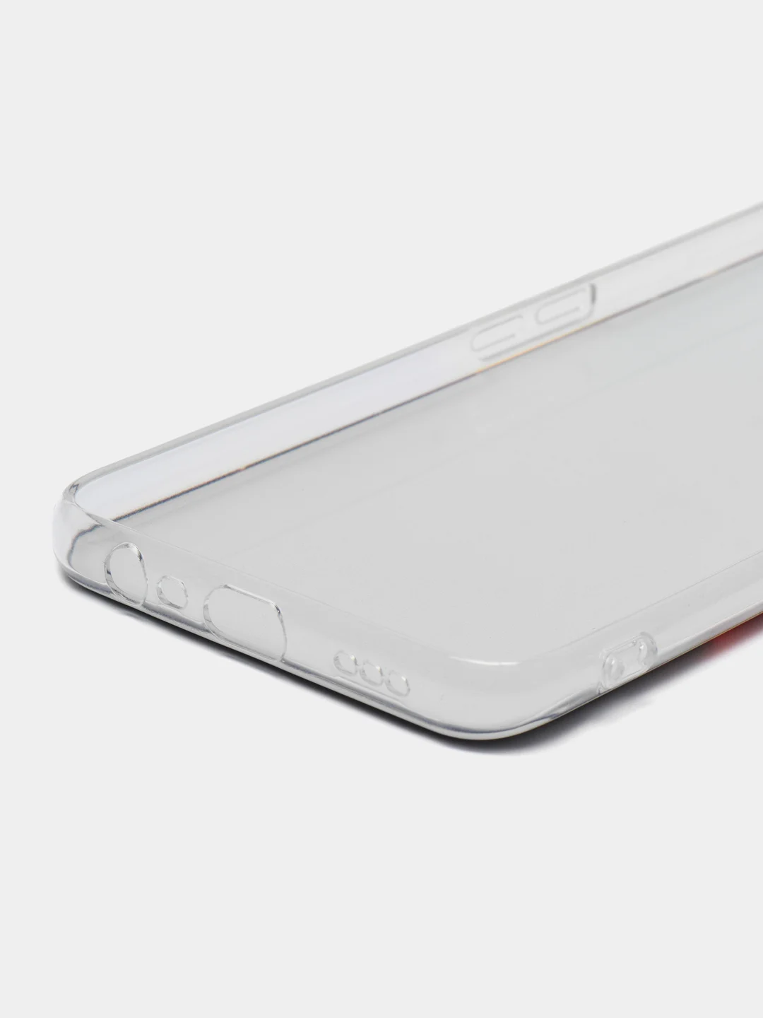 Красный силиконовый чехол на Oppo A5 2020/Оппо A5/A9 2020, прозрачный, с рисунком, защита камеры