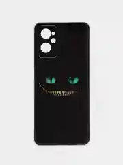 Черный чехол на Realme 9i/Oppo A96 4G / Реалми 9i/Оппо А96 4G с рисунком, защита камеры