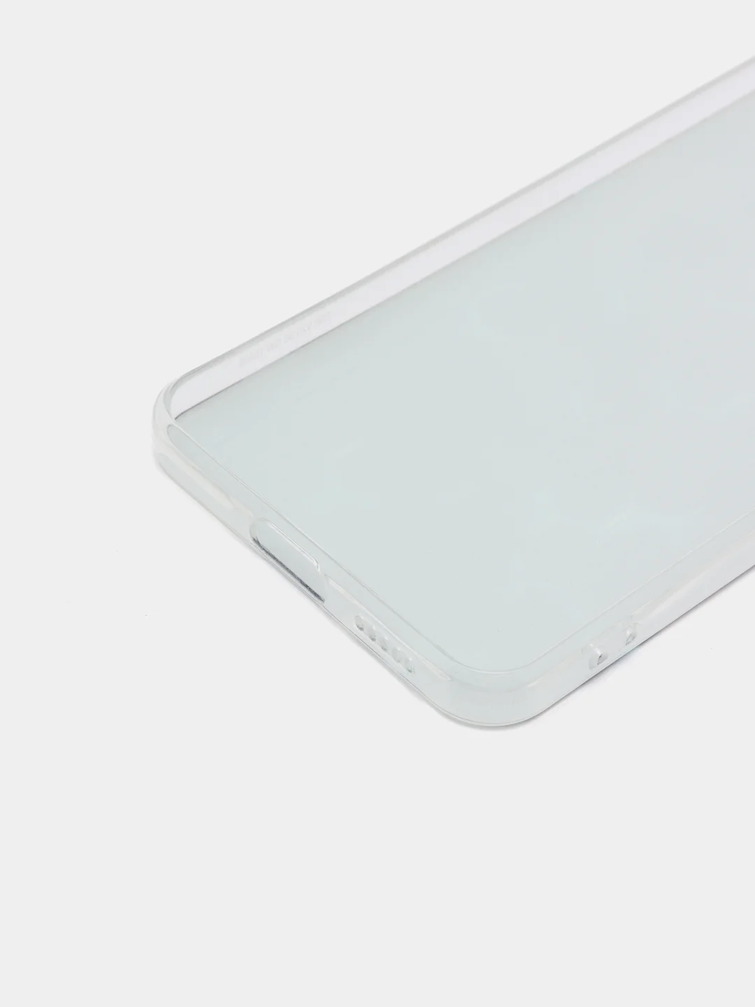 Бирюзовый силиконовый чехол на Vivo V25/V25e / Виво V25/V25е прозрачный, с рисунком, защита камеры